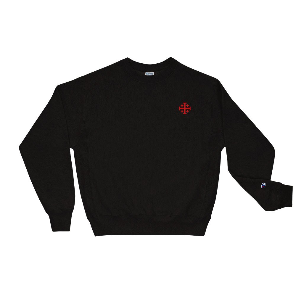 Champion Sweatshirt Jerusalem Crux mod.853476 (Embroidery)