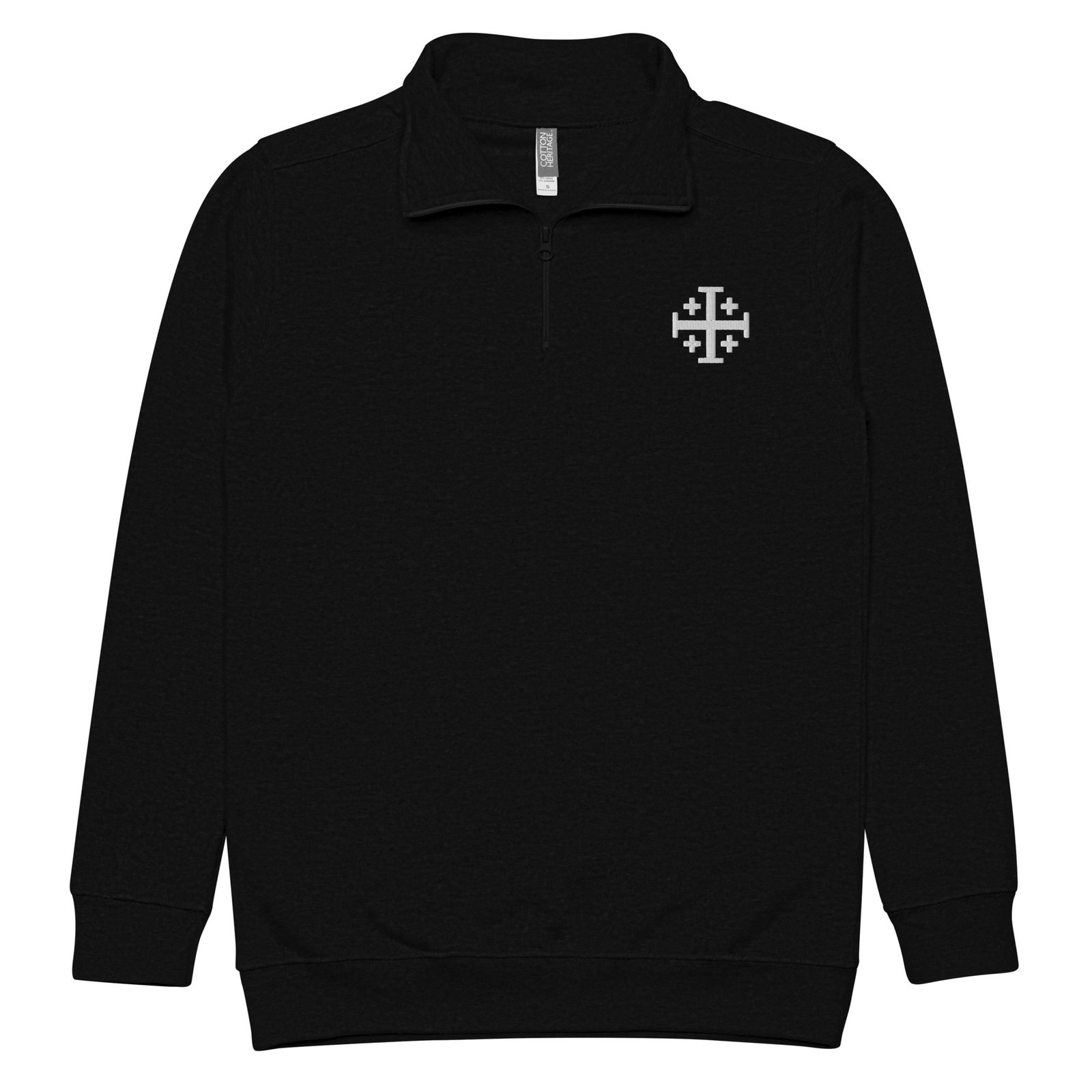 Fleece pullover Jerusalem Crux mod.957482 (Embroidery)