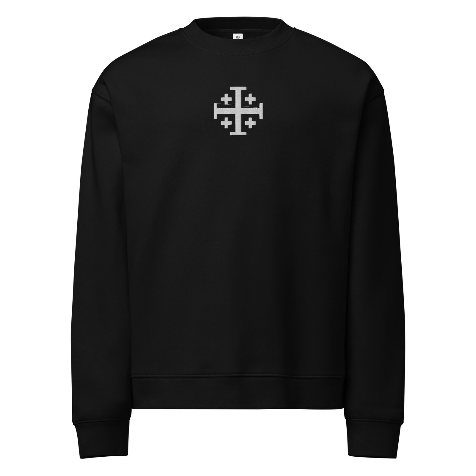 Relax crew neck sweatshirt Jerusalem Crux mod.723549 (Embroidery)