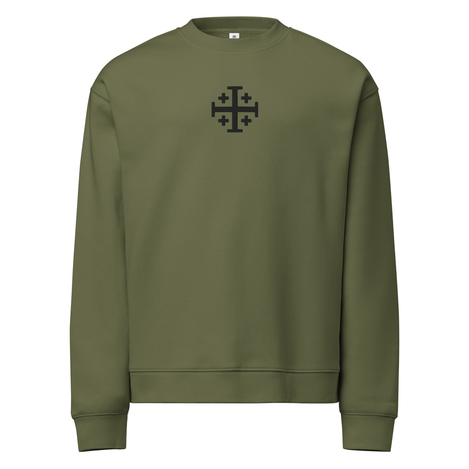 Relax crew neck sweatshirt Jerusalem Crux mod.587932 (Embroidery)